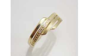 Dámsky prsteň žlté zlato Salome DF1844