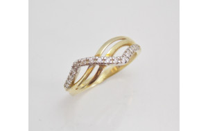 Dámsky prsteň žlté zlato Soraya DF2082
