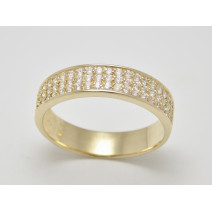 Prsteň s diamantmi zo žltého zlata Elissa