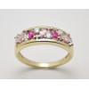 Dámsky prsteň žlté zlato Ideal JM349-pink