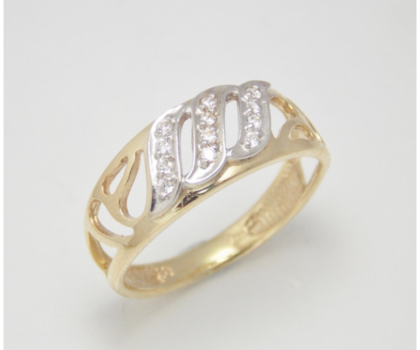 Dámsky prsteň žlté zlato Ebony JM162