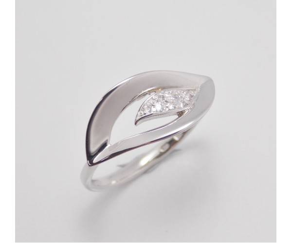 Dámsky prsteň biele zlato Neva JM1801
