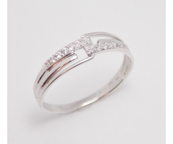 Dámsky prsteň biele zlato Cannes JM281