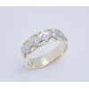 Dámsky prsteň žlté a biele zlato Danae JM12