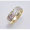 Dámsky prsteň žlté a biele zlato Danae JM12