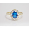Dámsky prsteň žlté zlato Amalia - blue