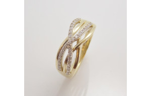 Dámsky prsteň žlté zlato Teresia JM384