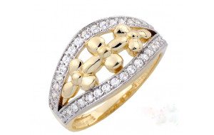 Dámsky prsteň žlté zlato Roxane JM1788
