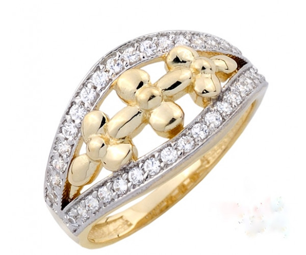 Dámsky prsteň žlté zlato Roxane JM1788