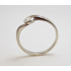 Prsteň s diamantom 0,14 ct z bieleho zlata Beauty