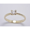 Prsteň s diamantom 0,18 ct zo žltého zlata Promise
