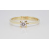 Prsteň s diamantom 0,18 ct zo žltého zlata Promise