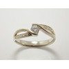 Prsteň s diamantom 0,25 ct z bieleho zlata New Model