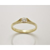 Prsteň s diamantom 0,18 ct zo žltého zlata Secret Hearts