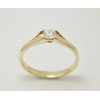 Prsteň s diamantom 0,18 ct zo žltého zlata Secret Hearts