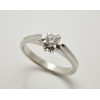 Prsteň s diamantom 0,18 ct z bieleho zlata Star