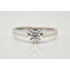 Prsteň s diamantom 0,18 ct z bieleho zlata Star