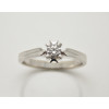 Prsteň s diamantom 0,18 ct z bieleho zlata Star