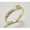Prsteň s diamantom  0,17 ct zo žltého zlata Delphine