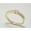 Prsteň s diamantom  0,155 ct zo žltého zlata Delphine
