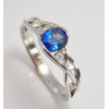 Prsteň so zafírom a diamantmi Blue Mood
