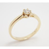 Prsteň s diamantom 0,235 ct  zo žltého zlata Modena