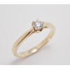 Prsteň s diamantom 0,235 ct  zo žltého zlata Modena