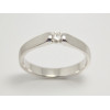 Prsteň s diamantom 0,18 ct z bieleho zlata Nice