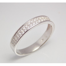Dámsky prsteň biele zlato Romy JM1530