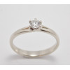 Prsteň s diamantom 0,23 ct z bieleho zlata Perfect