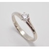 Prsteň s diamantom 0,23 ct z bieleho zlata Perfect