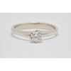 Prsteň s diamantom 0,23 ct z bieleho zlata Perfect