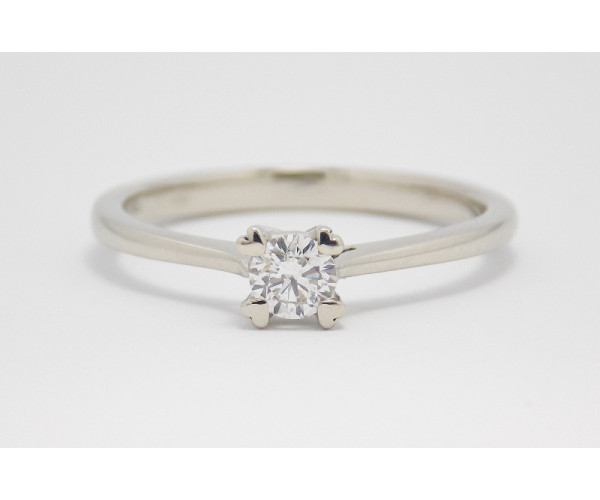 Prsteň s diamantom 0,23 ct  z bieleho zlata Selena