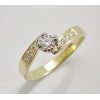 Prsteň s diamantom 0,22 ct zo žltého zlata Andromeda