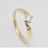 Prsteň s diamantom 0,19 ct zo žltého zlata Andromeda 