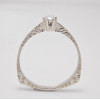 Prsteň s diamantom 0,15 ct z bieleho zlata Country