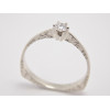 Prsteň s diamantom 0,15 ct z bieleho zlata Country