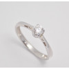 Prsteň s diamantom 0,215 ct z bieleho zlata  Venezia