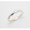 Prsteň s diamantom 0,185 ct z bieleho zlata Tália