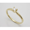 Prsteň s diamantom zo žltého zlata 0,15 ct Spring