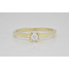 Prsteň s diamantom zo žltého zlata 0,15 ct Spring