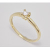 Prsteň s diamantom zo žltého zlata 0,15 ct Spring