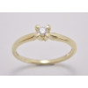 Prsteň s diamantom zo žltého zlata 0,15 ct Spring