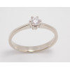 Prsteň s diamantom 0,16 ct  z bieleho zlata Feeling