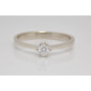 Prsteň s diamantom 0,16 ct  z bieleho zlata Feeling
