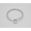 Prsteň s diamantom 0,18 ct z bieleho zlata Softly Elegance