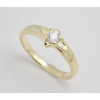 Prsteň s diamantom 0,15 ct zo žltého zlata Little Story