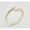 Prsteň s diamantom 0,24 ct zo žltého zlata Golden Eye