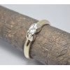 Prsteň s diamantom 0,14 ct zo žltého zlata Ribbon