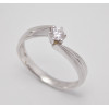 Prsteň s diamantom 0,15 ct  z bieleho zlata Gianna